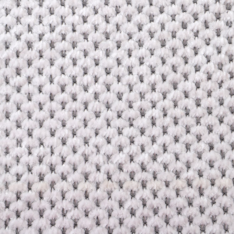 Chenille A# White Kitchen Slound Tat Fabric