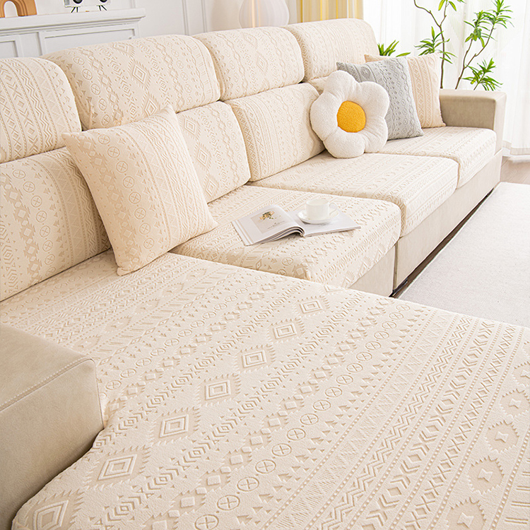 Jacquarard đàn hồi lông cừu sofa