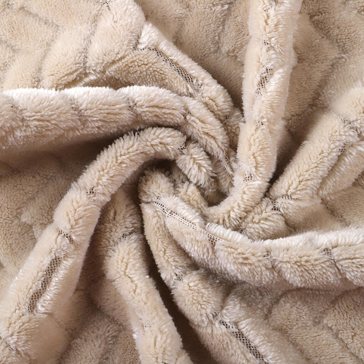 Vải nhung Jacquard Flannel